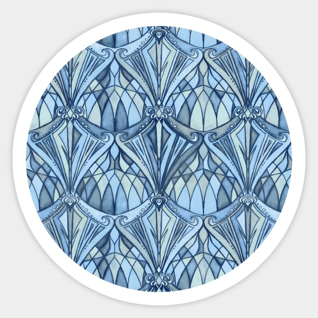 View Through a Blue Window Sticker by micklyn